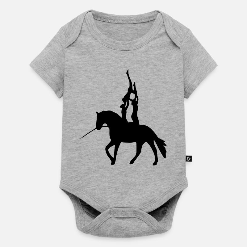 Voltige - Body à manches courtes Premium Bébé - gris chiné