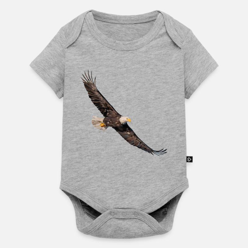 Bald Eagle - Baby Premium short-sleeve bodysuit - heather grey