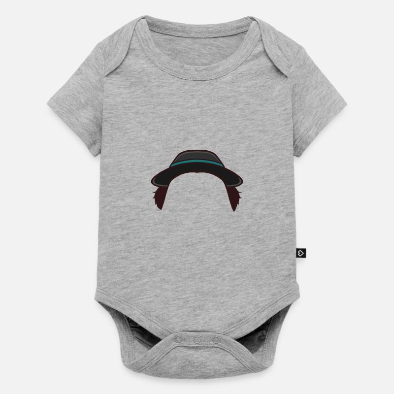 Hat with sideburns - Baby Premium short-sleeve bodysuit - heather grey
