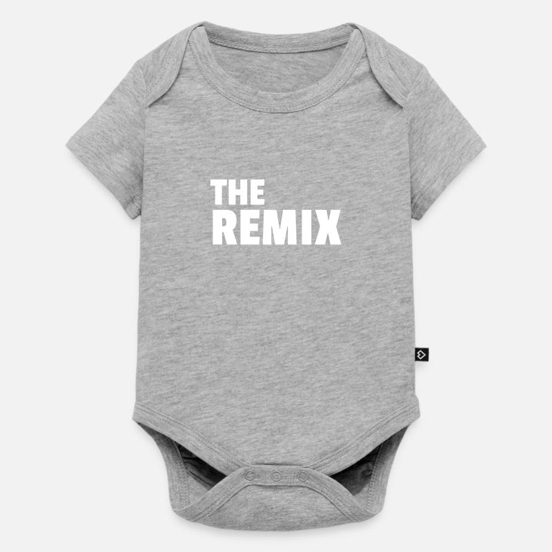 Le remix - Body à manches courtes Premium Bébé - gris chiné