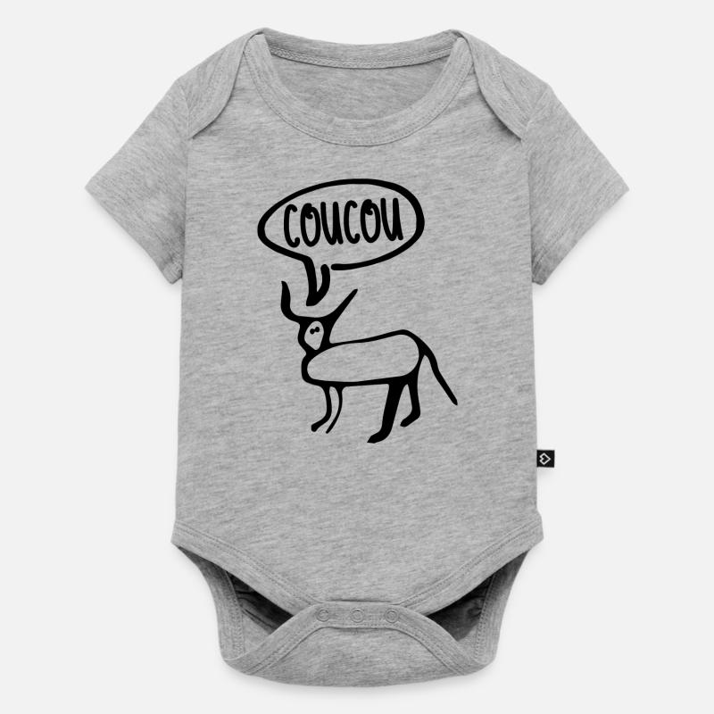 Petite perruche - Body à manches courtes Premium Bébé - gris chiné