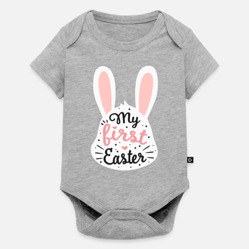 My first Easter - Baby Premium short-sleeve bodysuit - heather grey