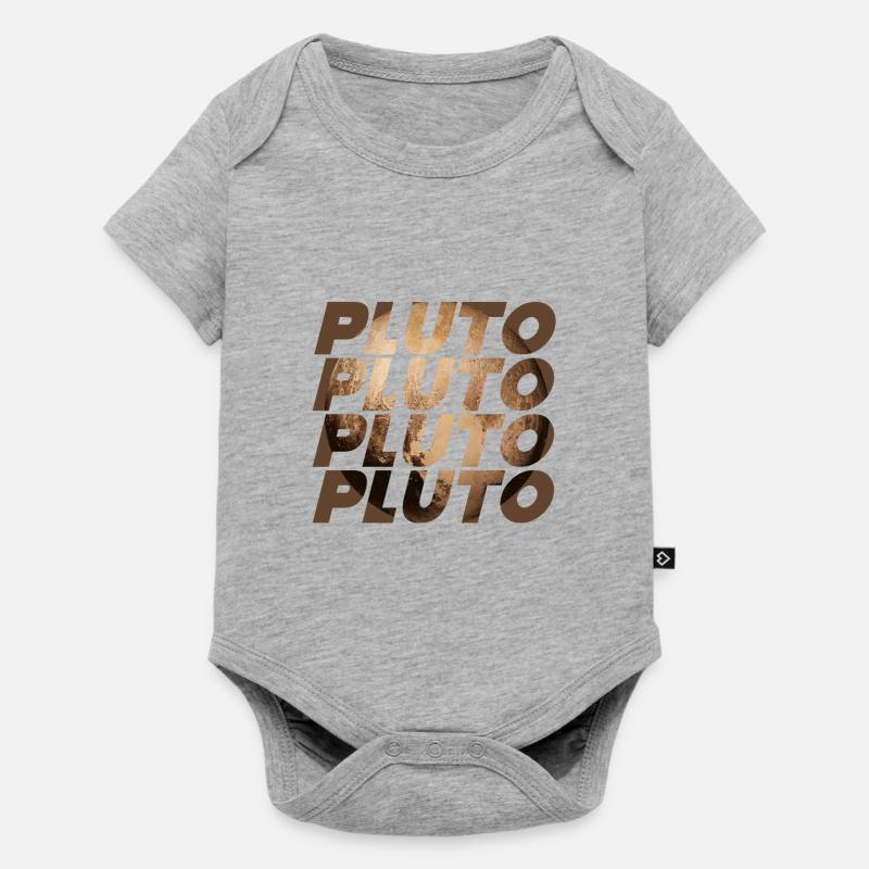 Conception de Pluton - Body à manches courtes Premium Bébé - gris chiné