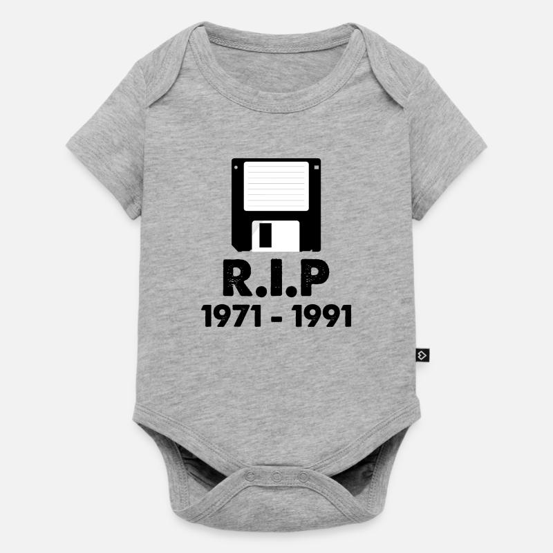Disquette RIP - Body à manches courtes Premium Bébé - gris chiné