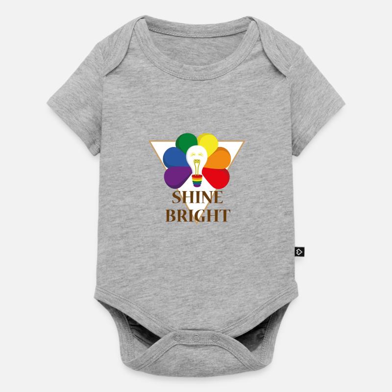 Briller - Body à manches courtes Premium Bébé - gris chiné