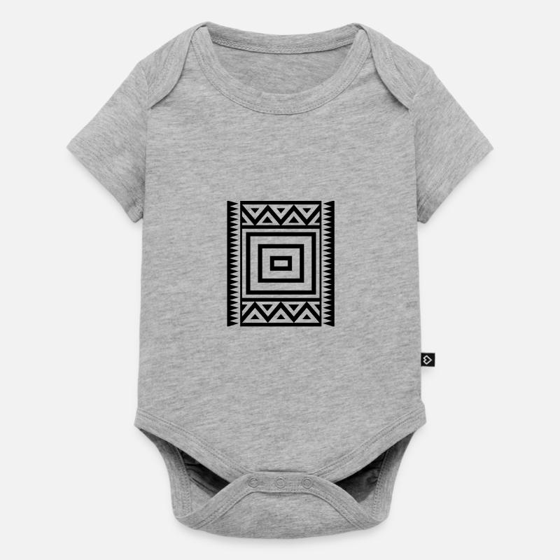 Crazy pattern - Baby Premium short-sleeve bodysuit - heather grey