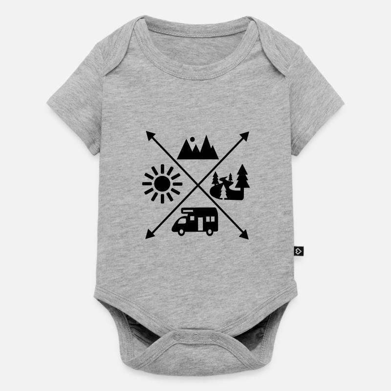 Camping-car - Body à manches courtes Premium Bébé - gris chiné