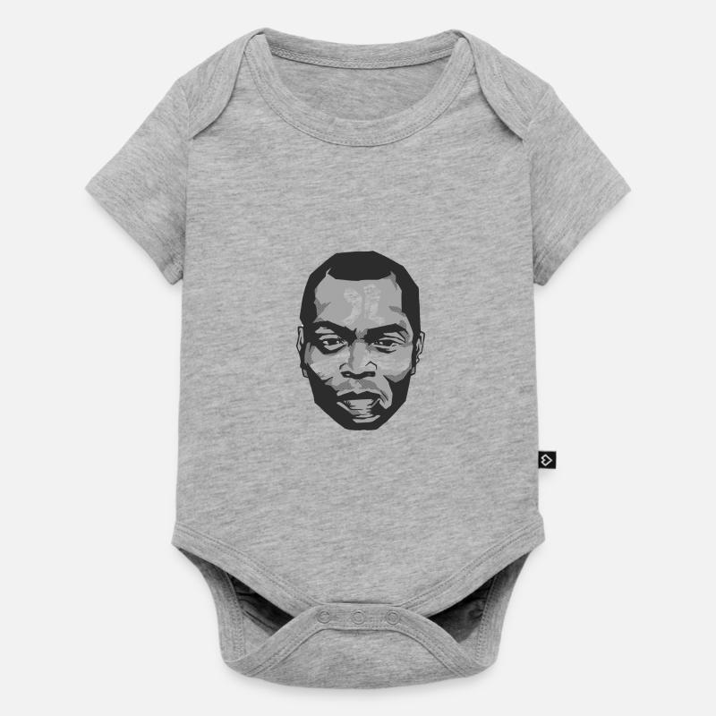 Kuti - Body à manches courtes Premium Bébé - gris chiné