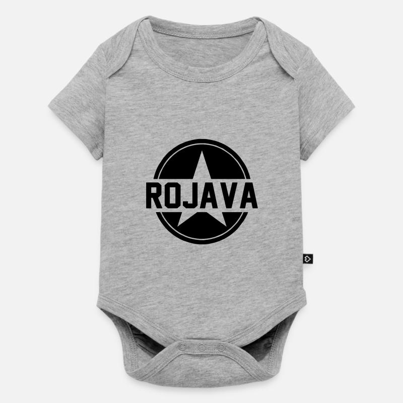 rojava kurdistan - Body à manches courtes Premium Bébé - gris chiné