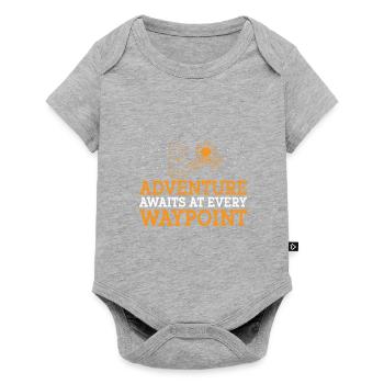 Géocaching Géocache Géocacher Funny Geocacher Sayi - Body à manches courtes Premium Bébé - gris chiné - Devant