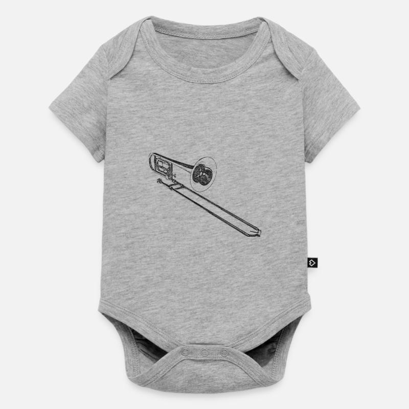 trombone - Body à manches courtes Premium Bébé - gris chiné