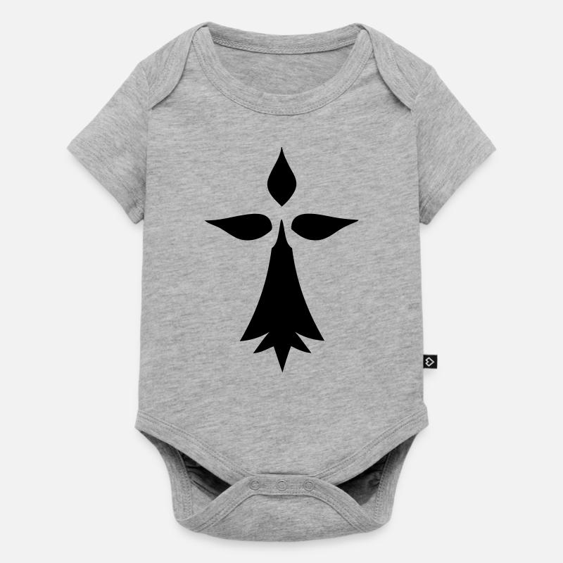 hermine logo bretagne - Body à manches courtes Premium Bébé - gris chiné