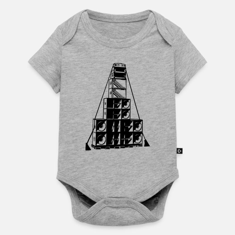 système de sonorisation gratuit - Body à manches courtes Premium Bébé - gris chiné
