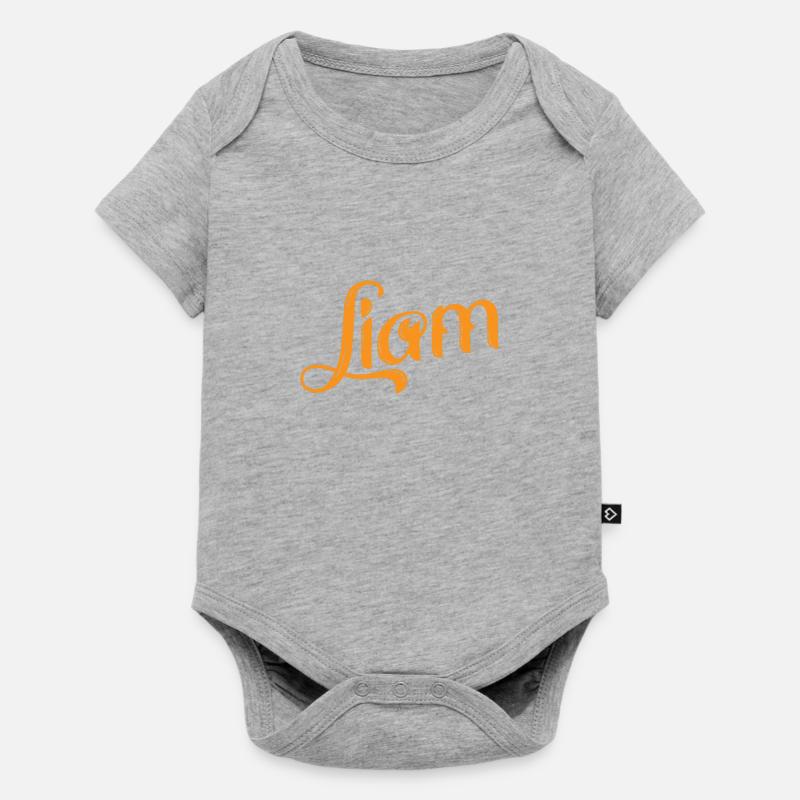 Liam is a great name. - Baby Premium short-sleeve bodysuit - heather grey