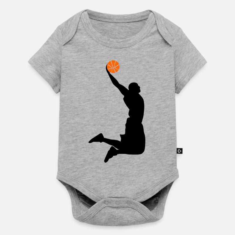 super dunk - Body à manches courtes Premium Bébé - gris chiné