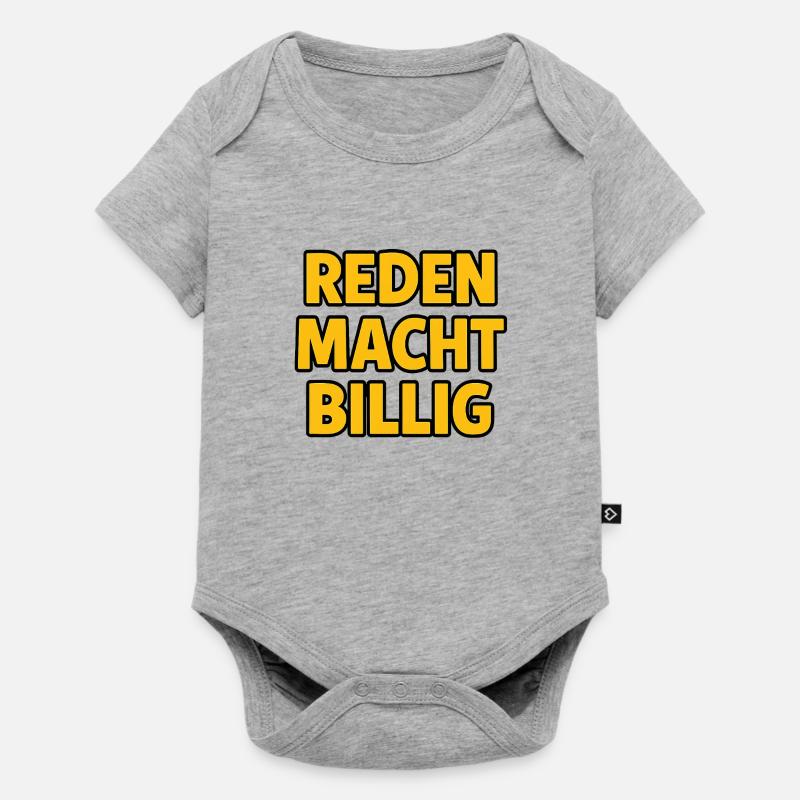 Parler - Body à manches courtes Premium Bébé - gris chiné