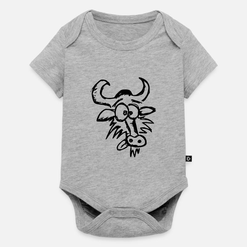 GNU 001 - Body à manches courtes Premium Bébé - gris chiné