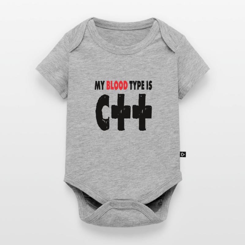 Blood Type C++ Computer Science Binary Software Program Baby Premium short-sleeve bodysuit