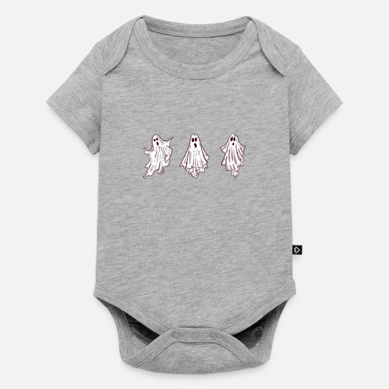 3 Ghosts - Baby Premium short-sleeve bodysuit - heather grey