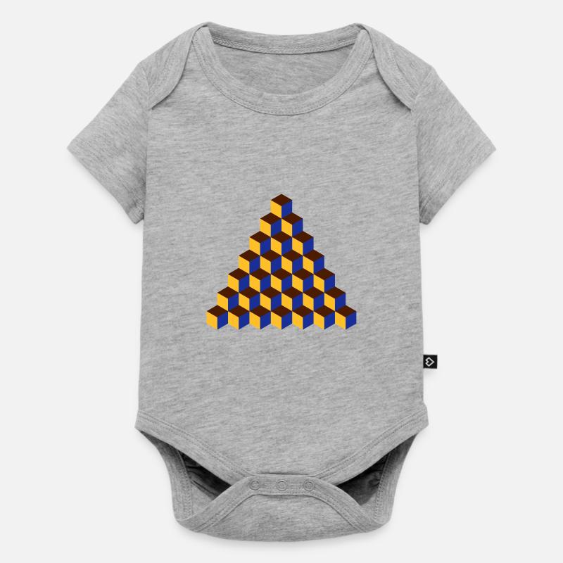 Pattern (7) - Baby Premium short-sleeve bodysuit - heather grey