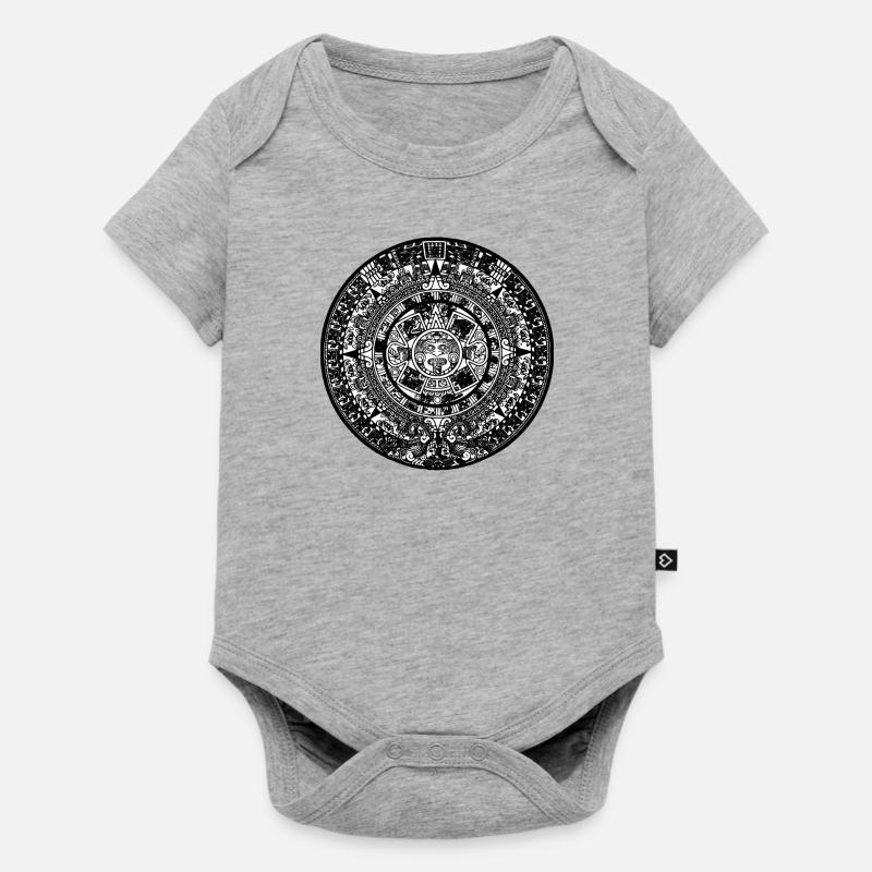 Calendrier Maya - Body à manches courtes Premium Bébé - gris chiné