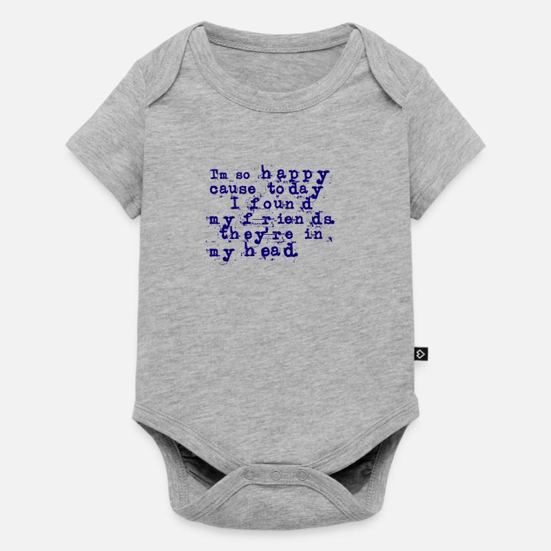 nirvana lyrique - Body à manches courtes Premium Bébé - gris chiné