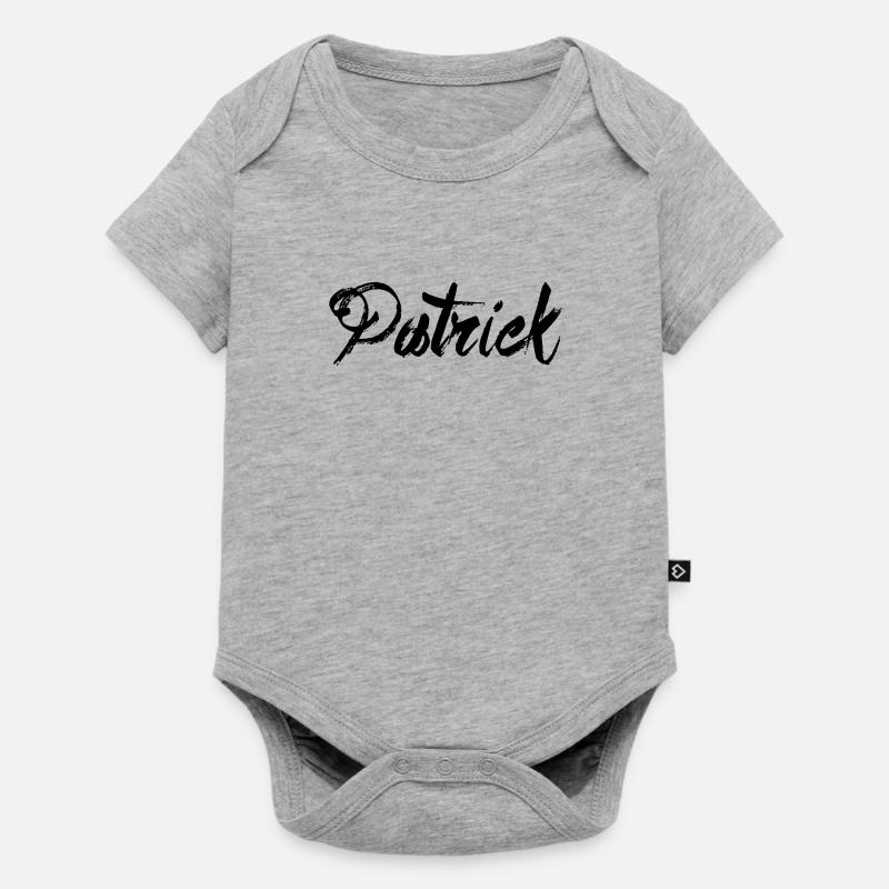 Patrick - Body à manches courtes Premium Bébé - gris chiné