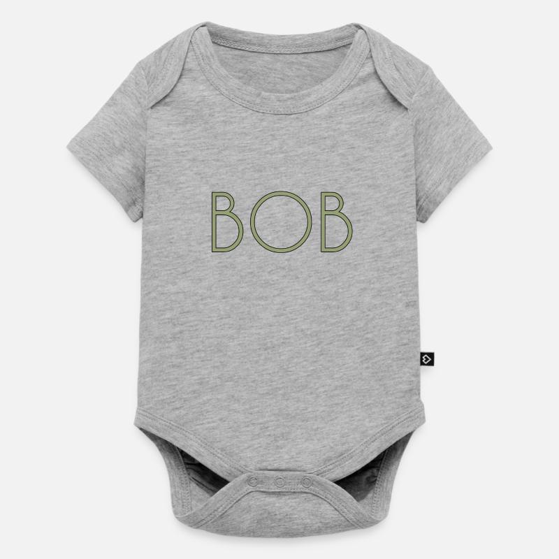 bob - Body à manches courtes Premium Bébé - gris chiné