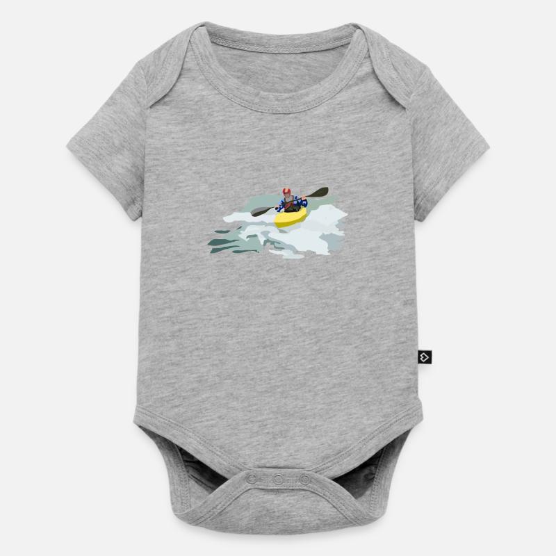 River Kayak - Body à manches courtes Premium Bébé - gris chiné