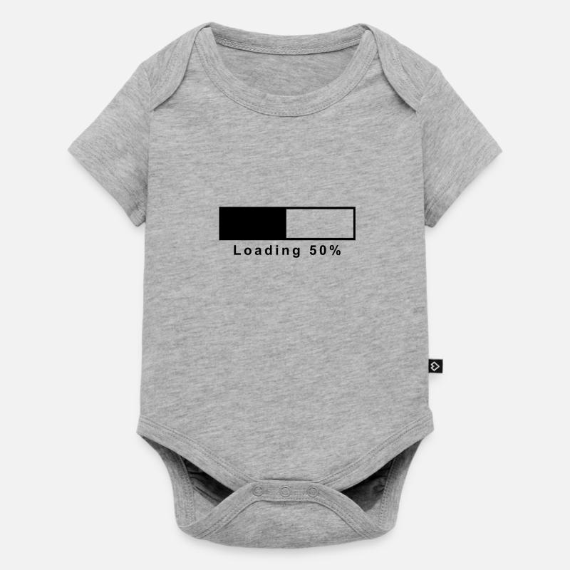 loading - Baby Premium short-sleeve bodysuit - heather grey