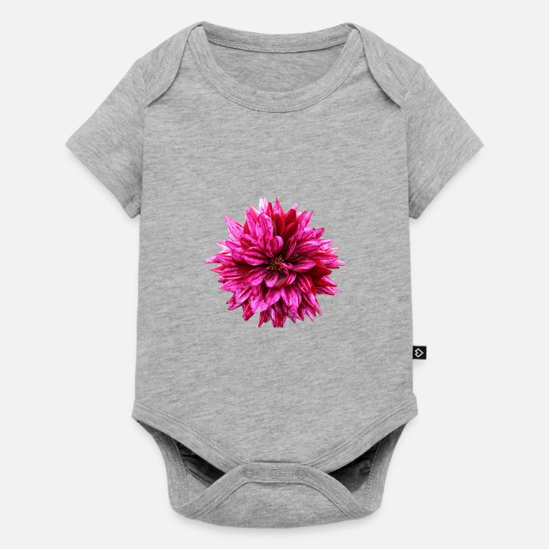 Fleur Rose Rose Fleur Fleurs Rose Rose Fleurs - Body à manches courtes Premium Bébé - gris chiné
