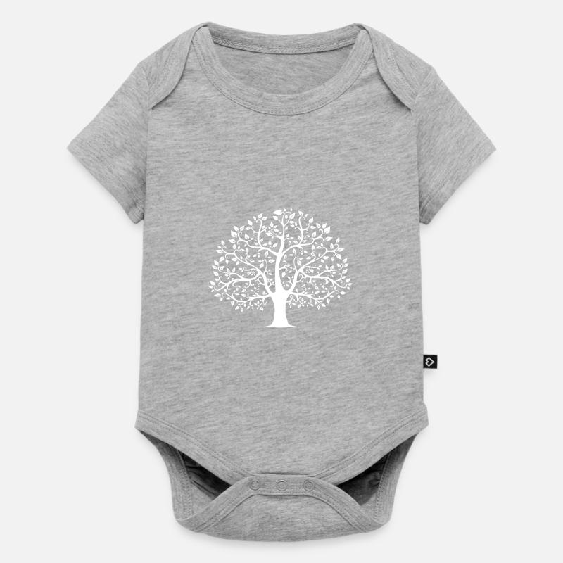 arbre - Body à manches courtes Premium Bébé - gris chiné