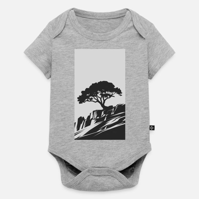 NPRH rq R - Body à manches courtes Premium Bébé - gris chiné