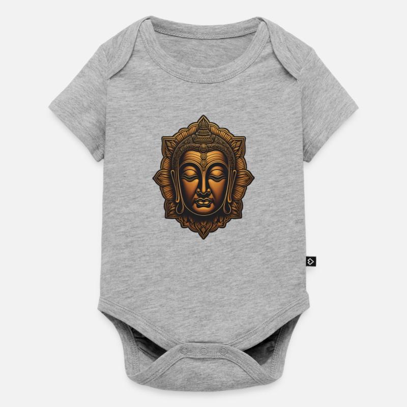Bouddha - Body à manches courtes Premium Bébé - gris chiné