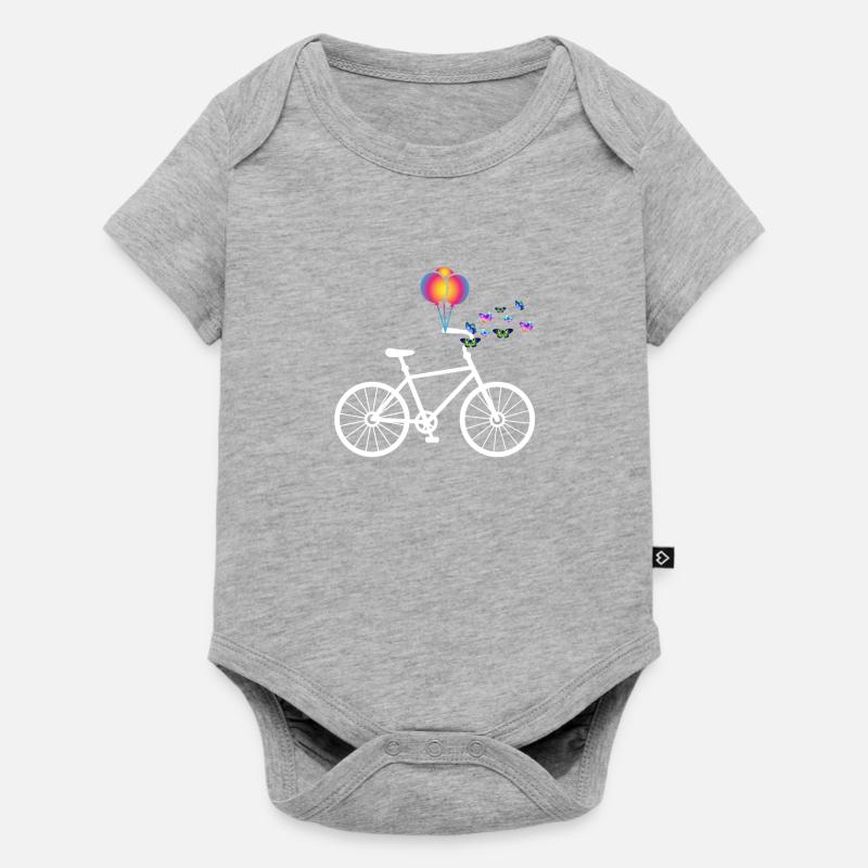 bicycle - Baby Premium short-sleeve bodysuit - heather grey