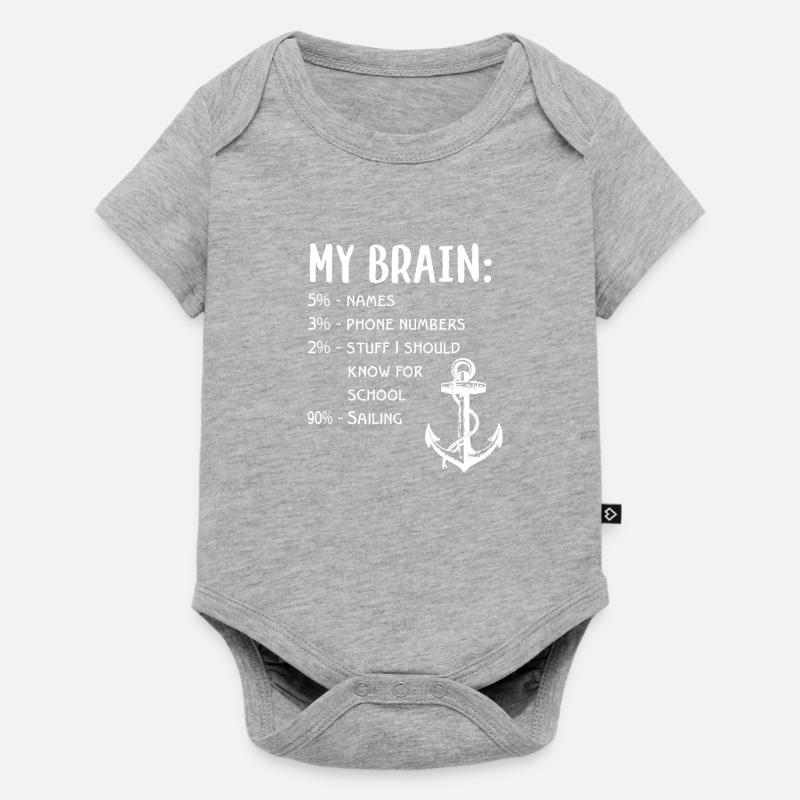 sailing - Baby Premium short-sleeve bodysuit - heather grey