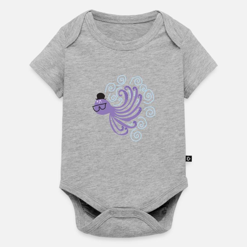 Oktopuss - Baby Premium short-sleeve bodysuit - heather grey
