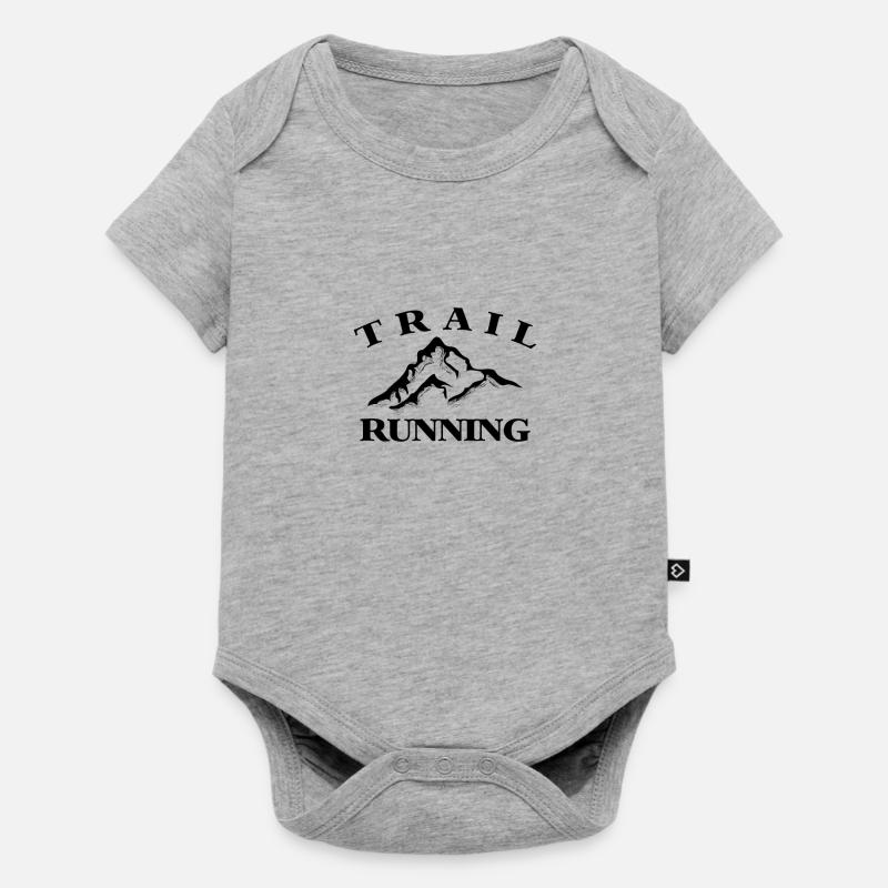 Trail running - Body à manches courtes Premium Bébé - gris chiné