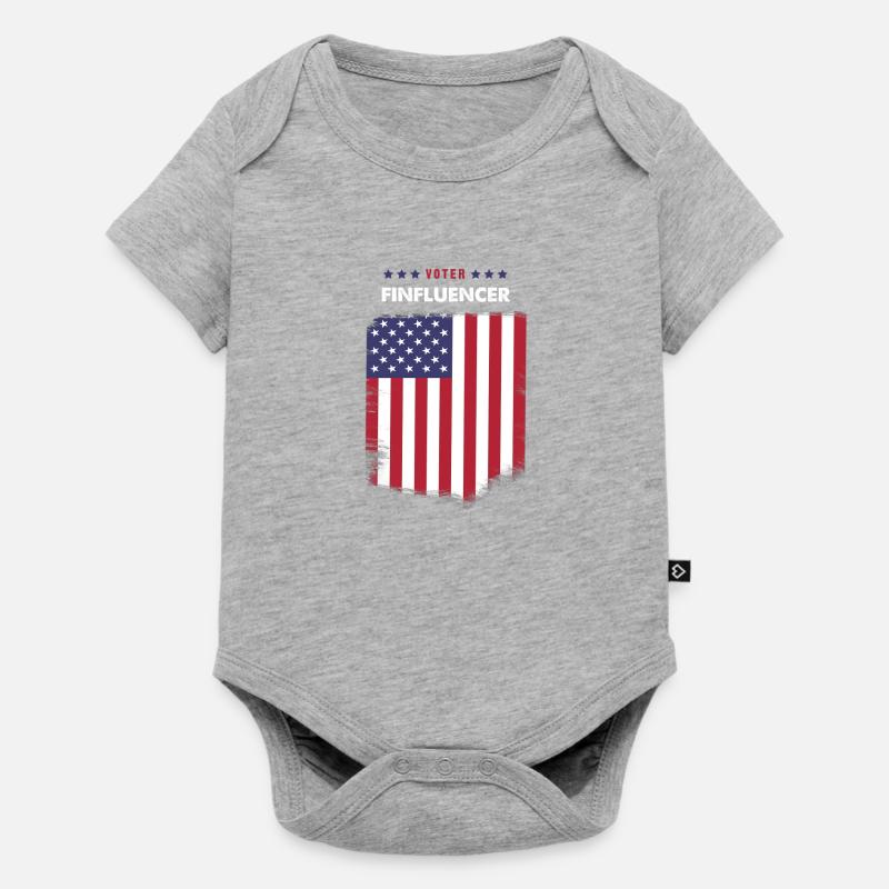 Finfluencer les électeurs - Body à manches courtes Premium Bébé - gris chiné