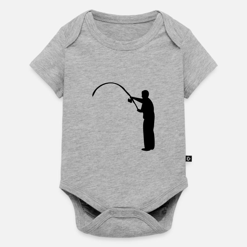 pecheur 1 - Body à manches courtes Premium Bébé - gris chiné