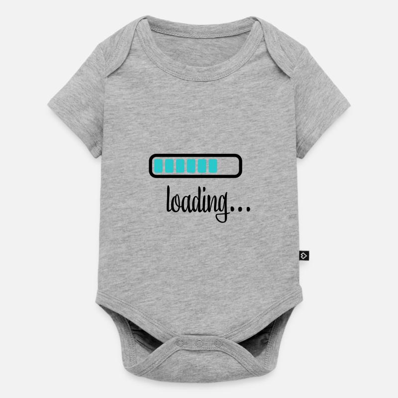Battery Battery loading - Baby Premium short-sleeve bodysuit - heather grey