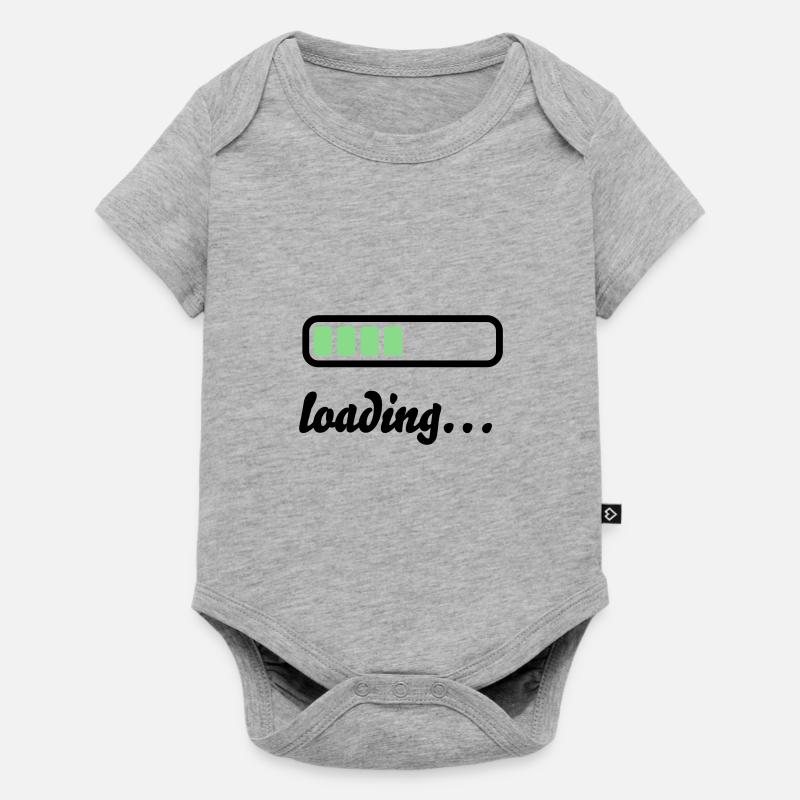 Battery Battery loading - Baby Premium short-sleeve bodysuit - heather grey