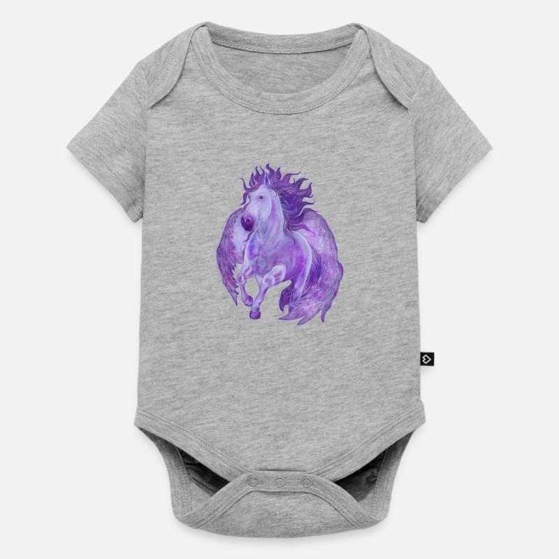 Pegasus - Baby Premium short-sleeve bodysuit - heather grey