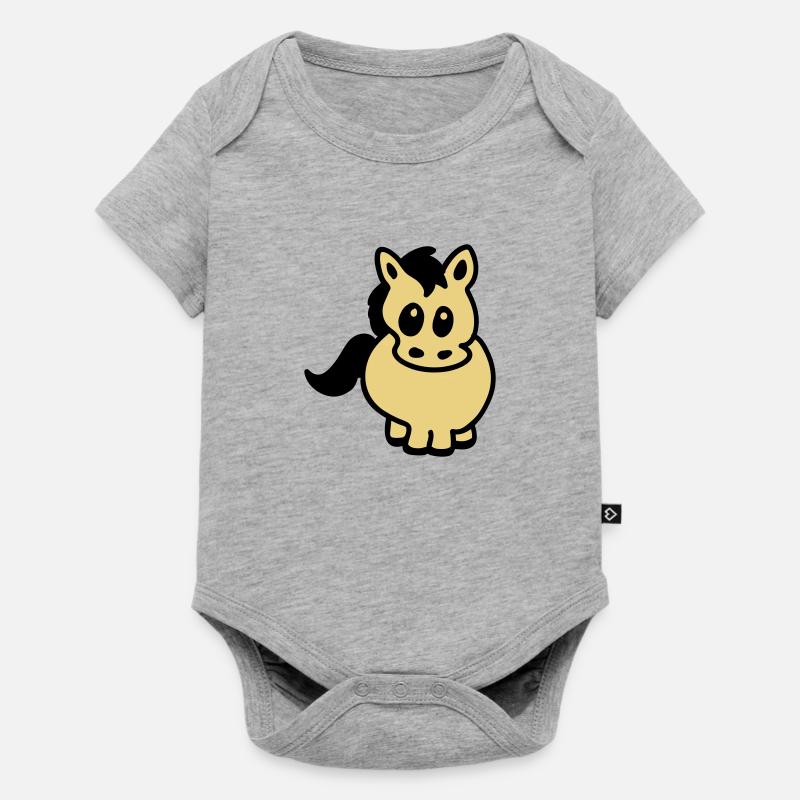 Thick bangs - Baby Premium short-sleeve bodysuit - heather grey