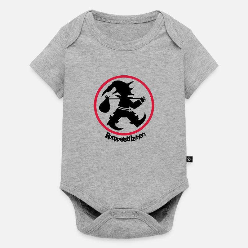 rumpelstilzchen - Body à manches courtes Premium Bébé - gris chiné