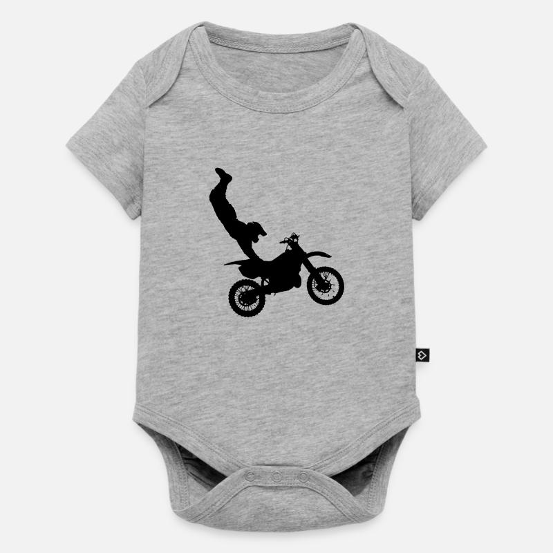 moto - Body à manches courtes Premium Bébé - gris chiné
