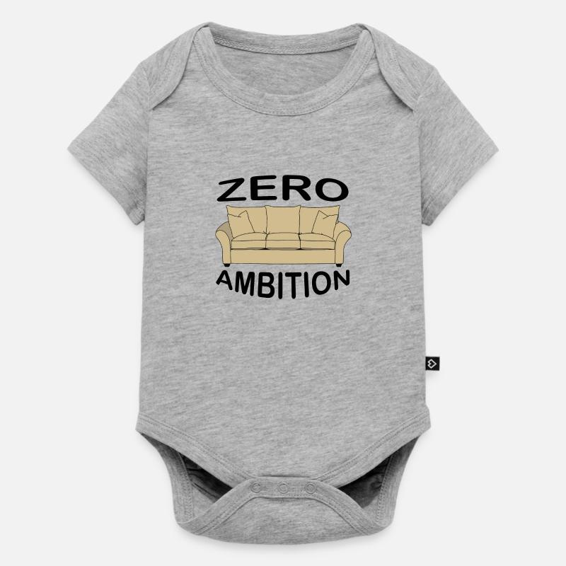 zero ambition - Body à manches courtes Premium Bébé - gris chiné