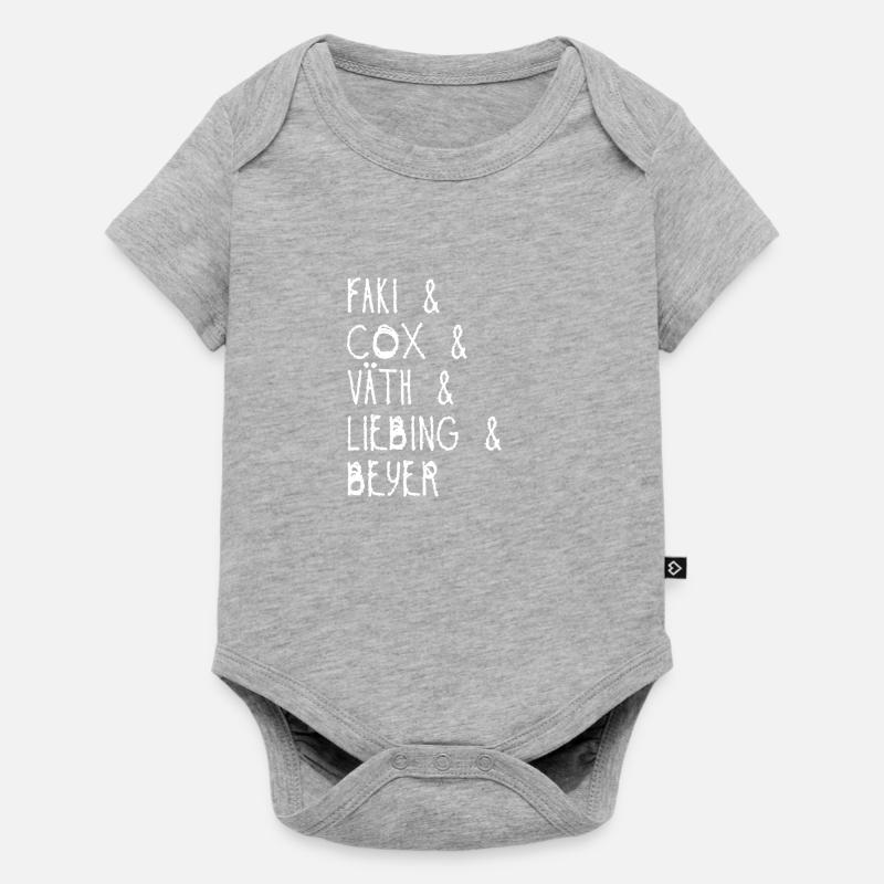 Techno Design DJ's Geschenk Idee - Baby Premium Kurzarmbody - Grau meliert