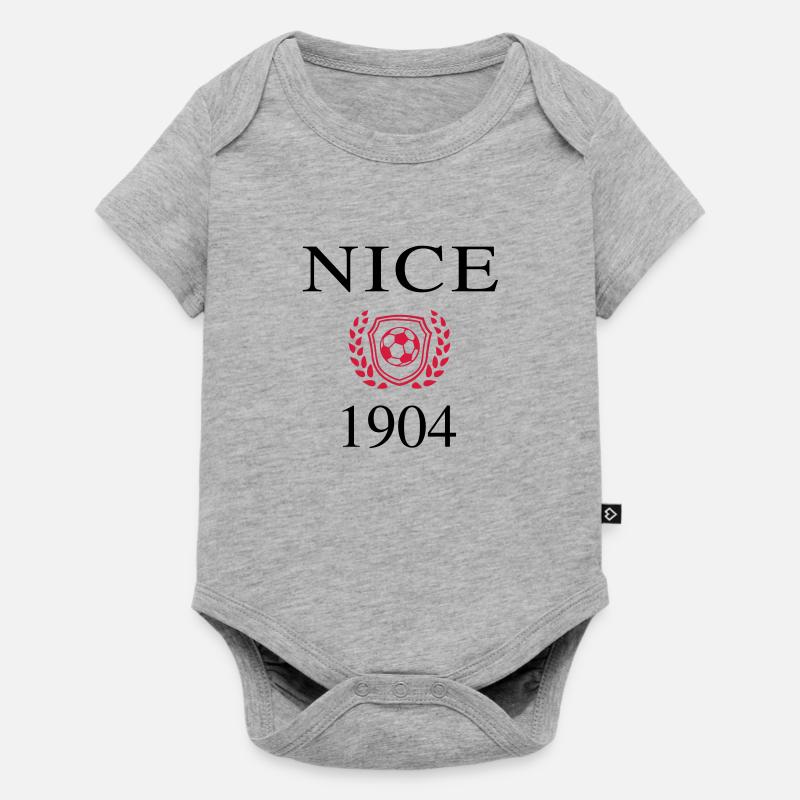Nice Origin 1904 - Baby Premium short-sleeve bodysuit - heather grey