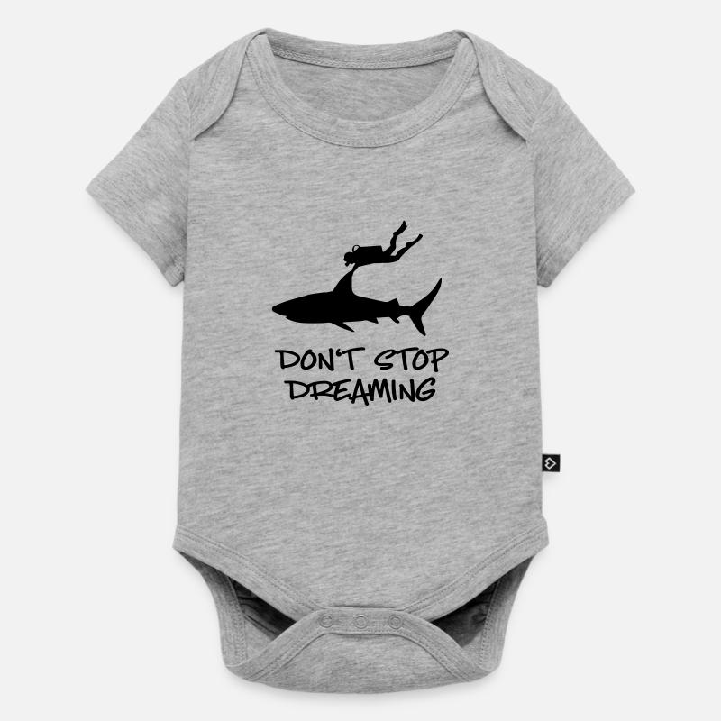 plongée - Body à manches courtes Premium Bébé - gris chiné